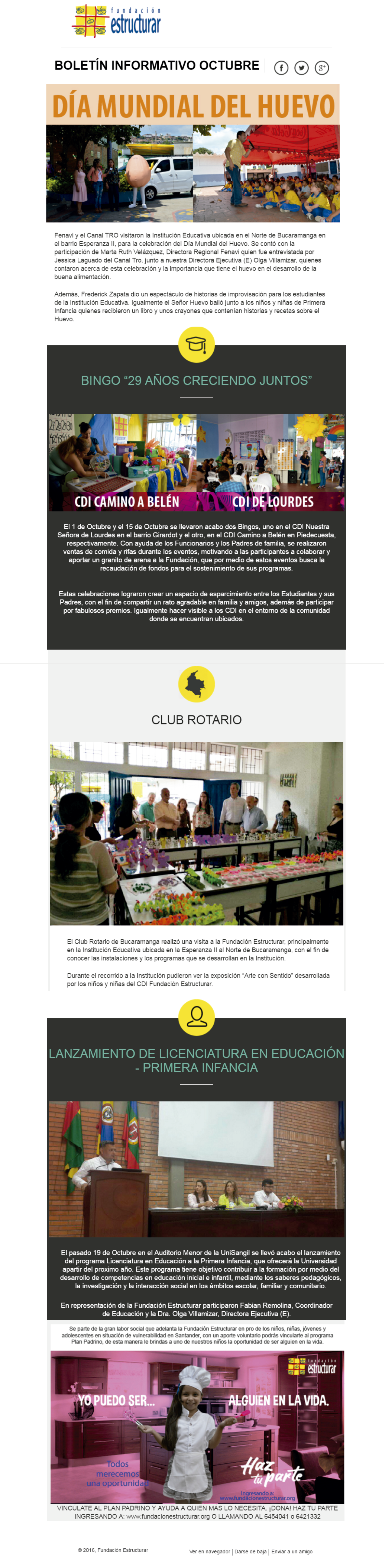 BOLET&Iacute;N INFORMATIVO OCTUBRE 